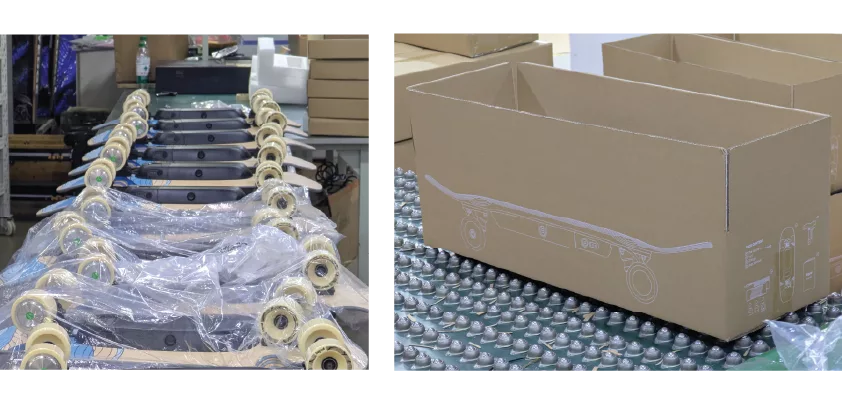 Liquid Skateboard production
